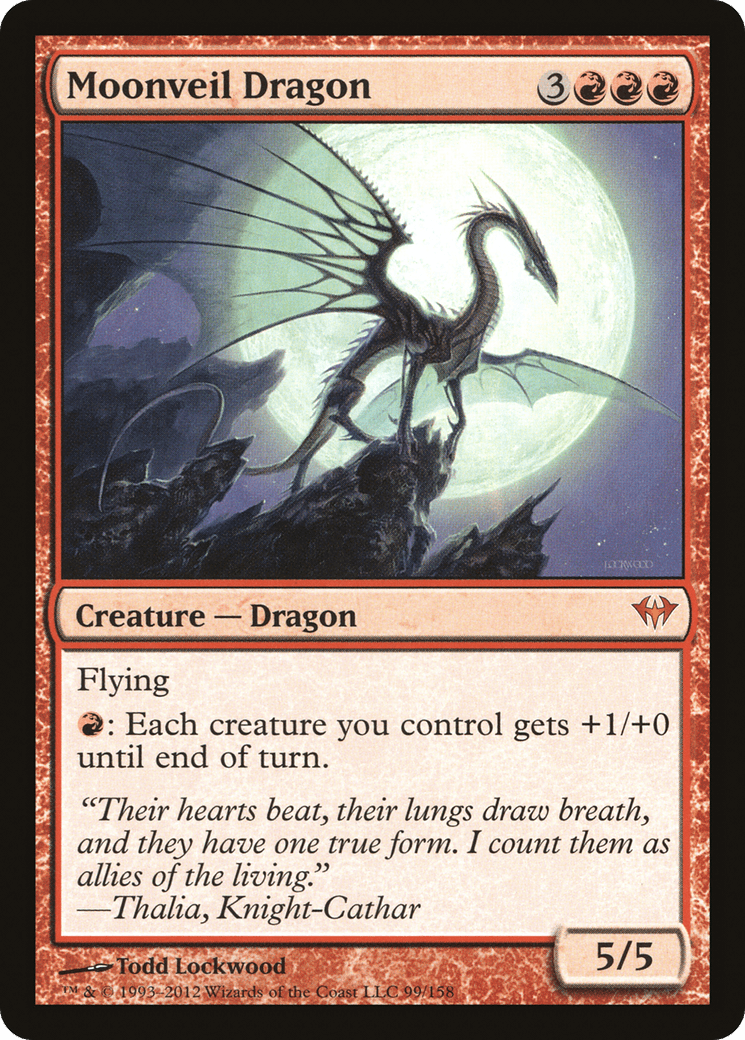 Moonveil Dragon [Dark Ascension] Foil