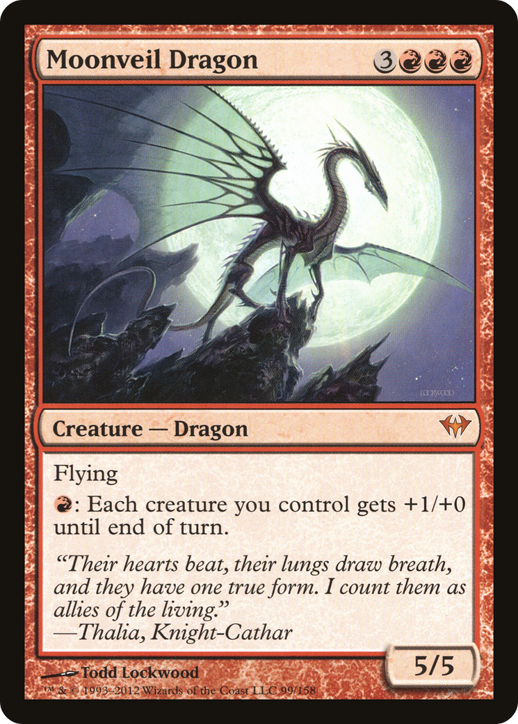 Moonveil Dragon [Dark Ascension] Foil