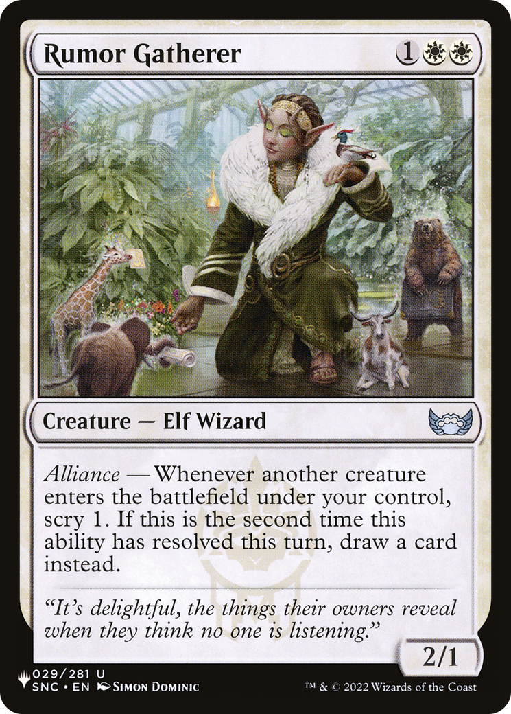 Rumor Gatherer |  (SNC-29) [The List]