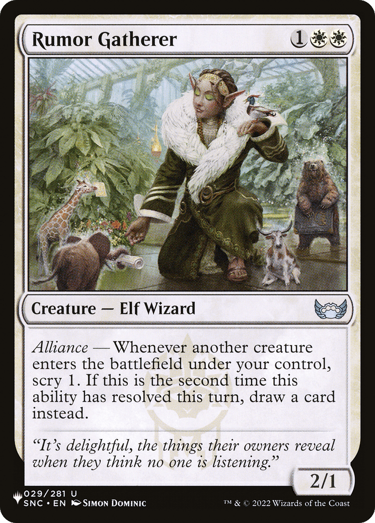 Rumor Gatherer |  (SNC-29) [The List]