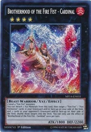 Brotherhood of the Fire Fist - Cardinal (MP14-EN031) - 2014 Mega-Tins Mega Pack Unlimited