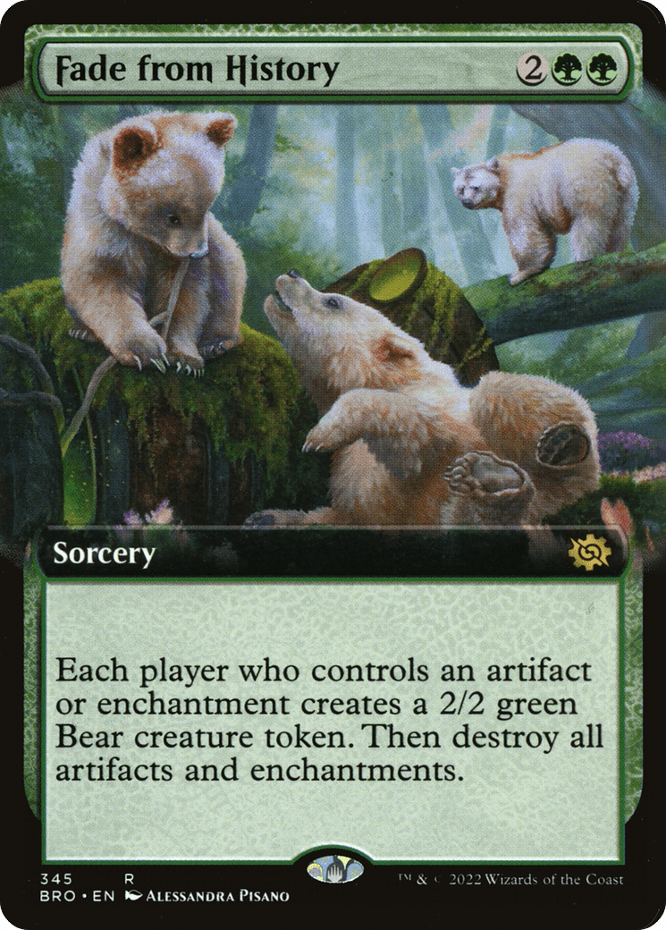 Fade from History (Extended Art) [The Brothers' War] Foil