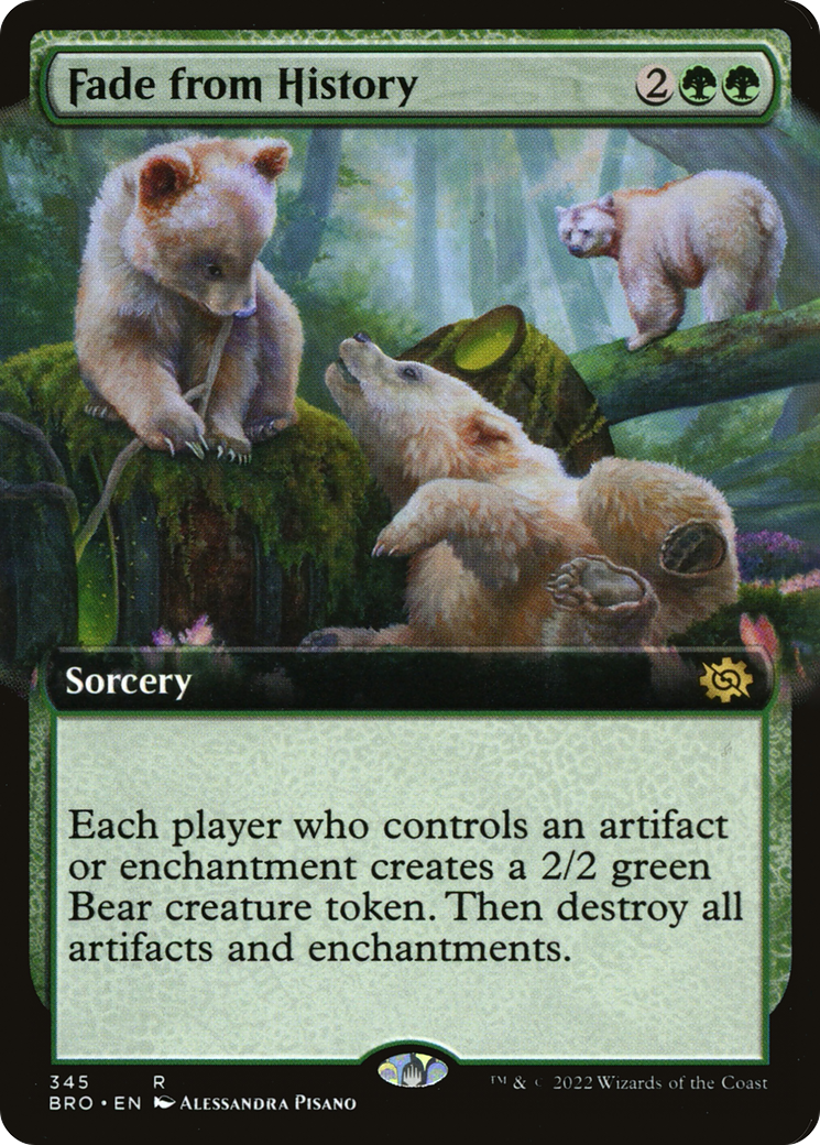 Fade from History (Extended Art) [The Brothers' War] Foil