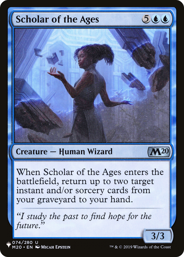 Scholar of the Ages |  (M20-74) [The List]