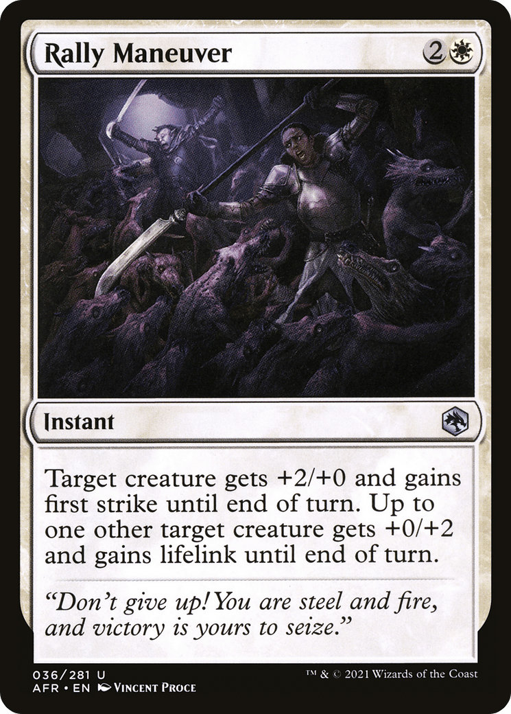 Rally Maneuver [Dungeons & Dragons: Adventures in the Forgotten Realms] Foil
