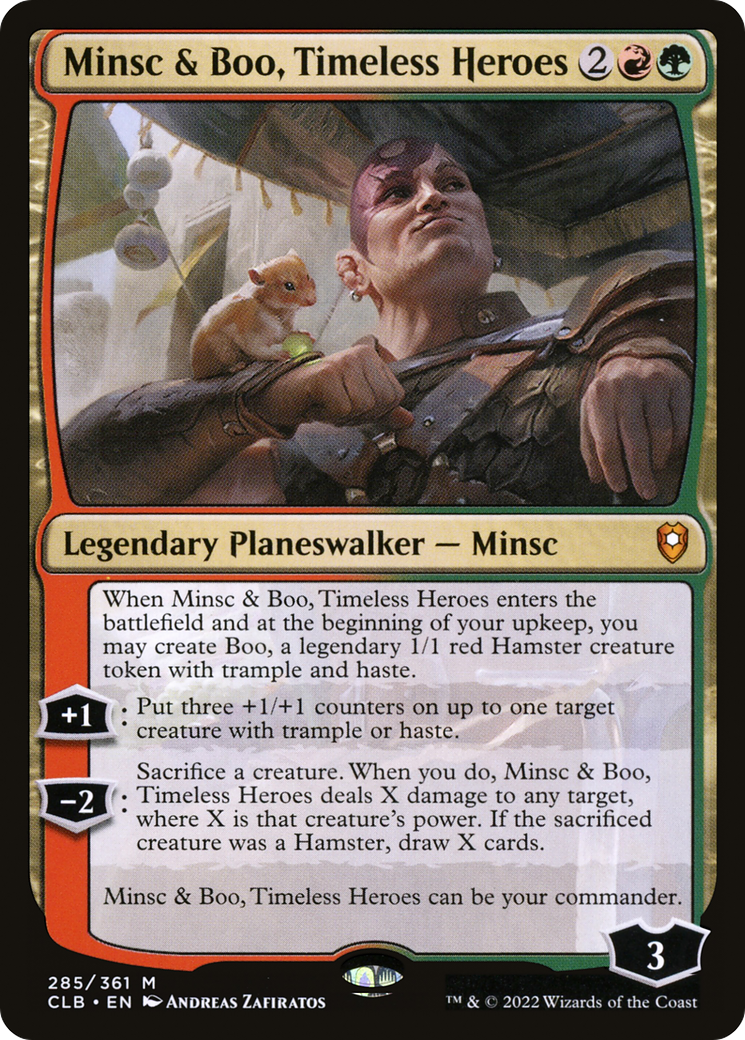 Minsc & Boo, Timeless Heroes [Commander Legends: Battle for Baldur's Gate] Foil