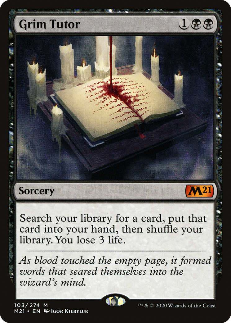 Grim Tutor [Core Set 2021] Foil