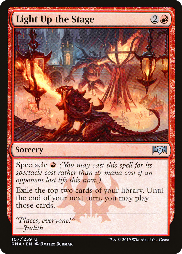 Light Up the Stage [Ravnica Allegiance] Foil