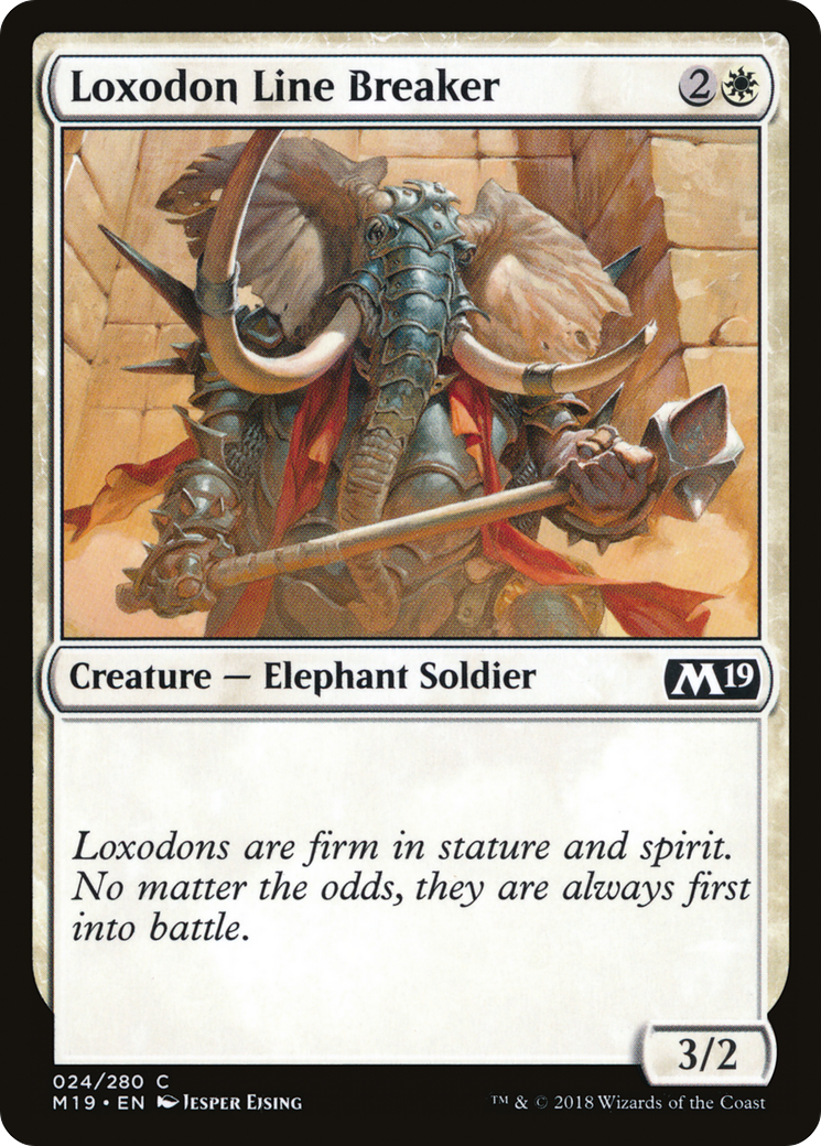 Loxodon Line Breaker [Core Set 2019] Foil