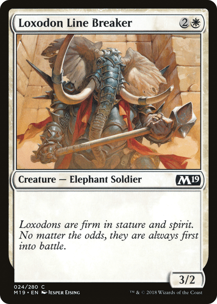 Loxodon Line Breaker [Core Set 2019] Foil
