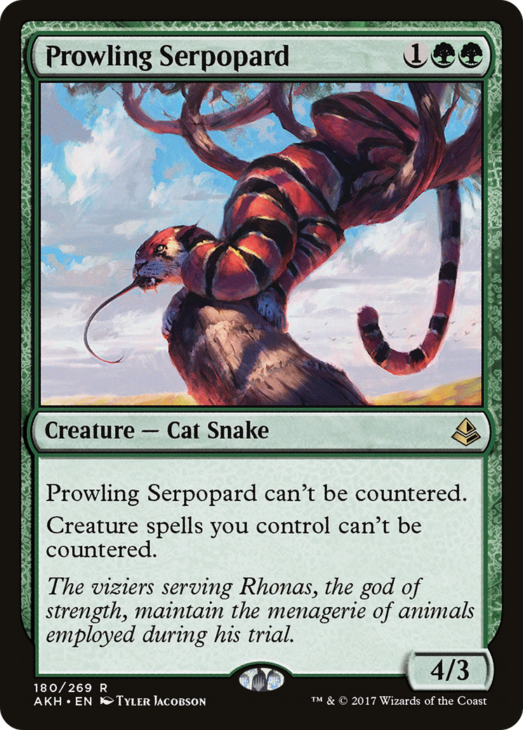 Prowling Serpopard [Amonkhet] Foil