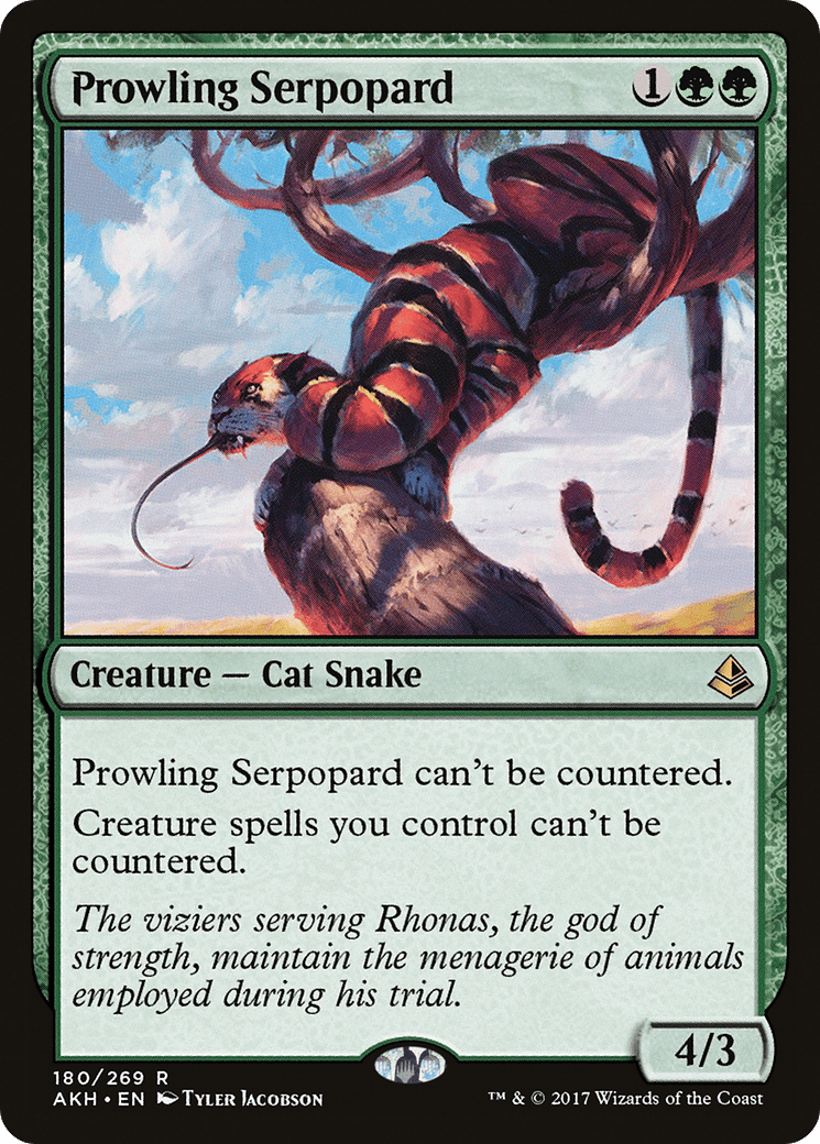 Prowling Serpopard [Amonkhet] Foil