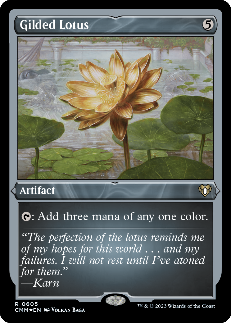 Gilded Lotus (CMM-605) - Commander Masters Etched Foil