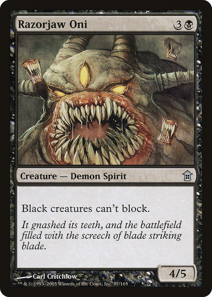 Razorjaw Oni [Saviors of Kamigawa] Foil
