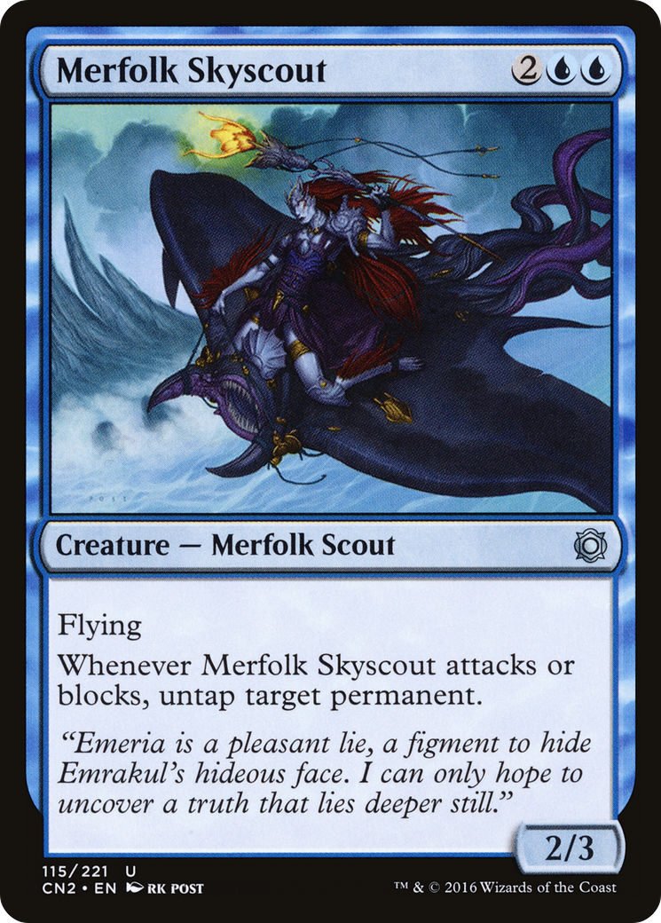 Merfolk Skyscout [Conspiracy: Take the Crown] Foil