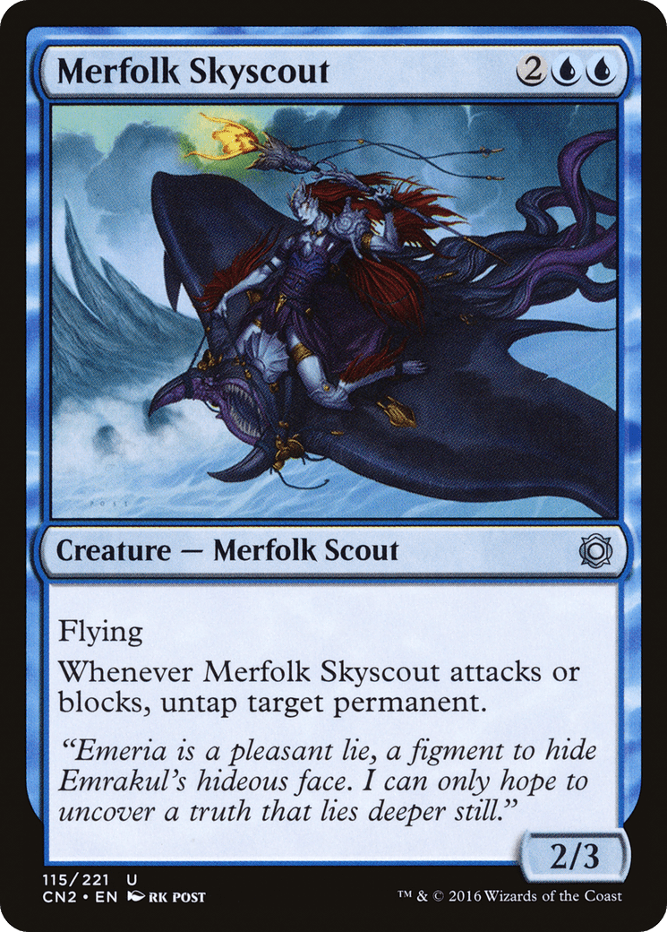 Merfolk Skyscout [Conspiracy: Take the Crown] Foil