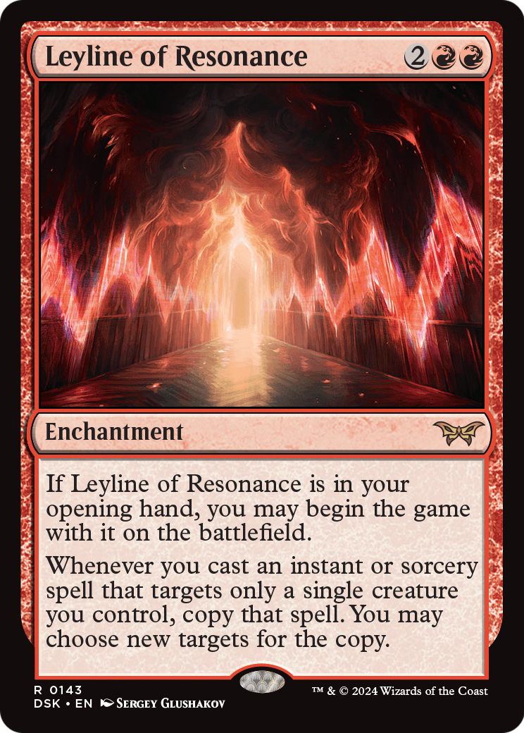 Leyline of Resonance [Duskmourn: House of Horror] Foil