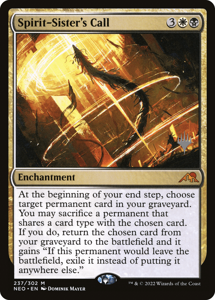 Spirit-Sister's Call (Promo Pack) [Kamigawa: Neon Dynasty Promos] Foil