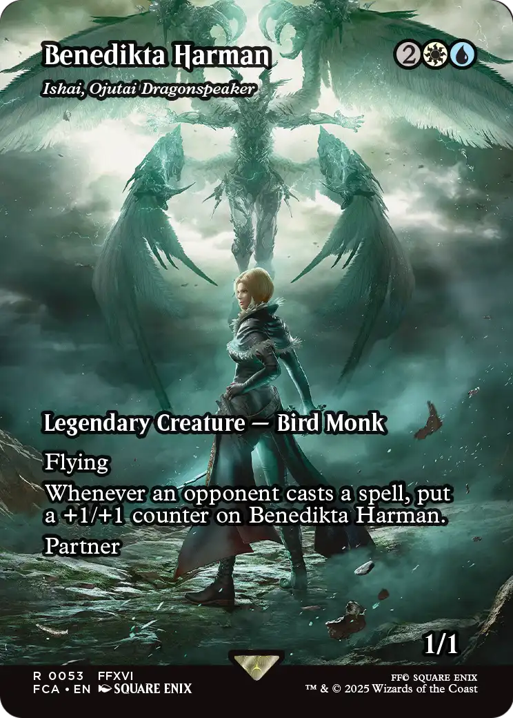 Ishai, Ojutai Dragonspeaker (053) [FINAL FANTASY: Through the Ages]  / Benedikta Harman (Borderless) Foil