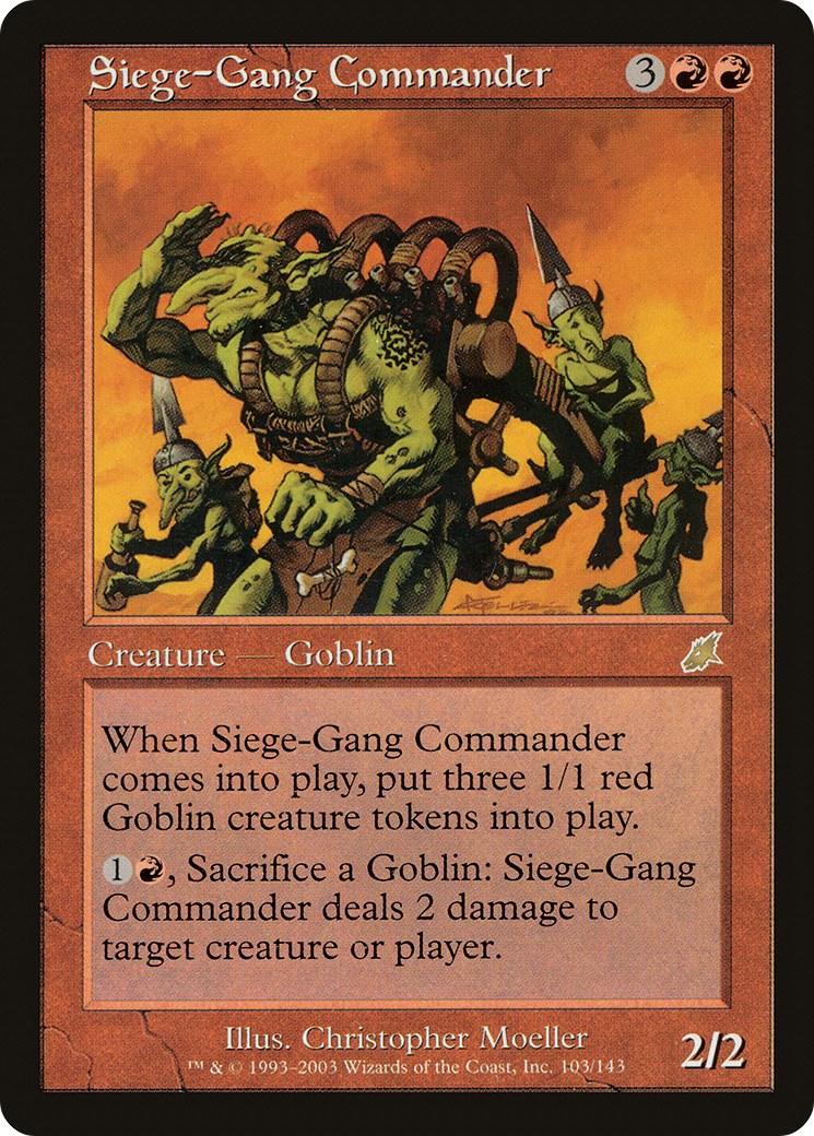 Siege-Gang Commander [Scourge] Foil