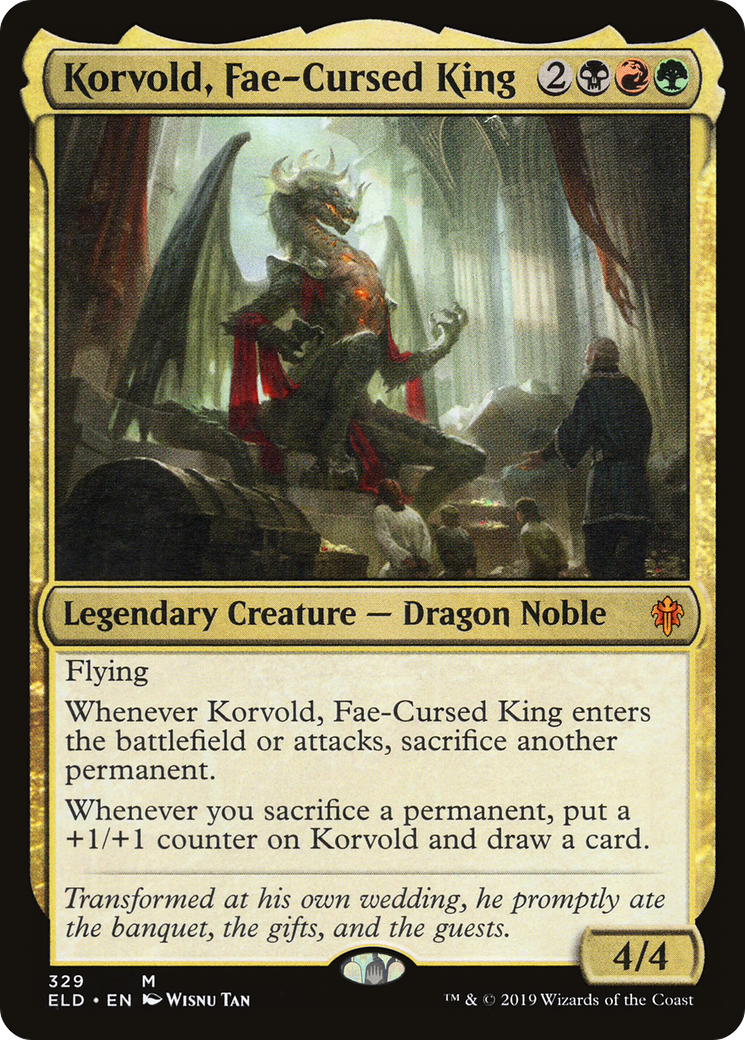 Korvold, Fae-Cursed King [Throne of Eldraine] Foil