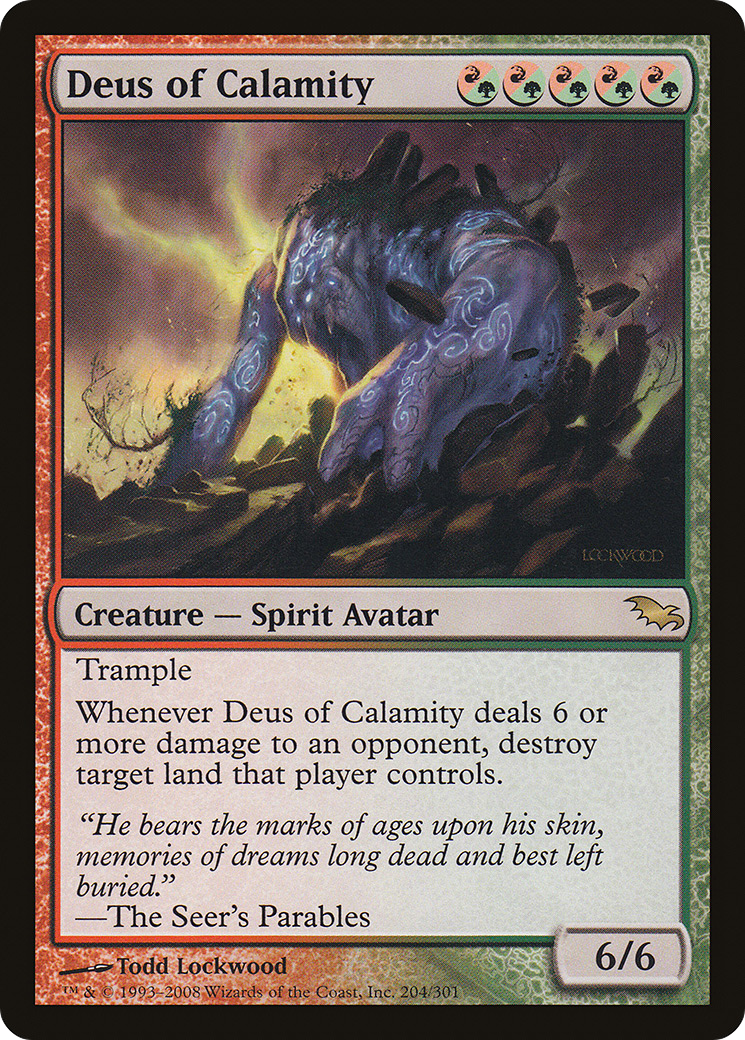 Deus of Calamity [Shadowmoor] Foil