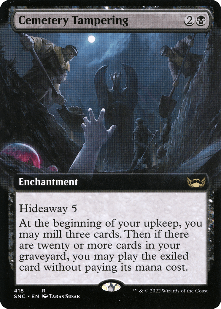 Cemetery Tampering (Extended Art) [Streets of New Capenna] Foil