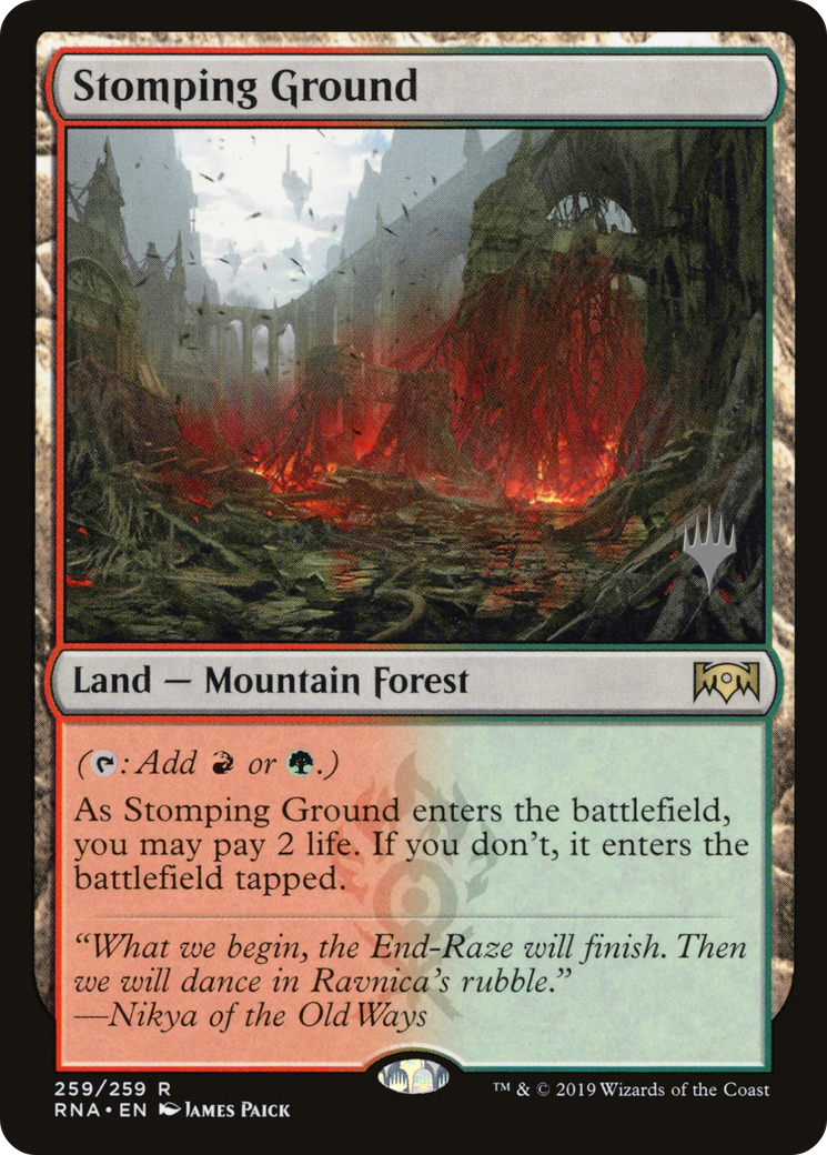 Stomping Ground (Promo Pack) [Ravnica Allegiance Promos] Foil