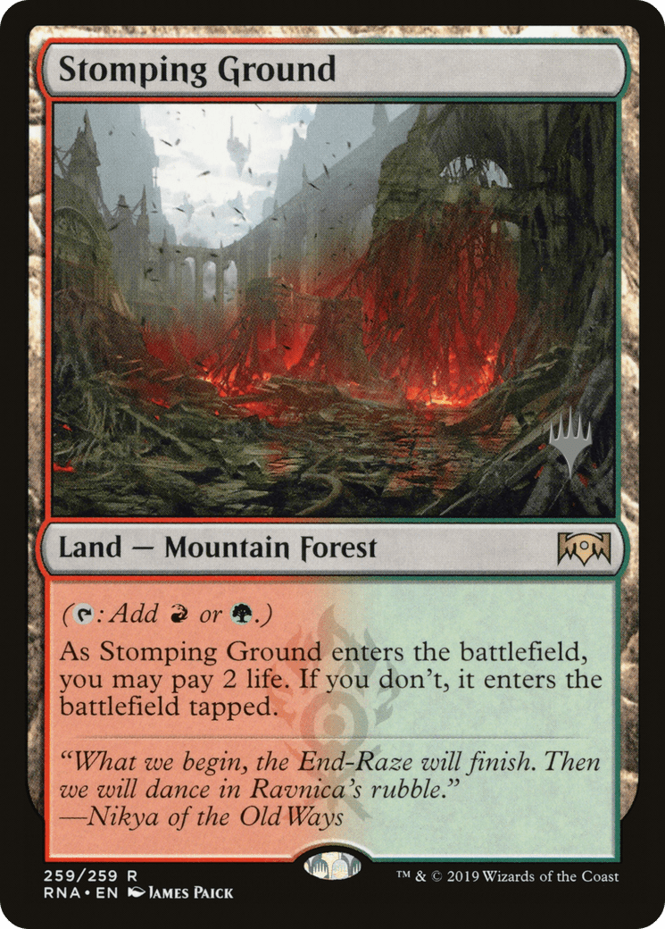Stomping Ground (Promo Pack) [Ravnica Allegiance Promos] Foil