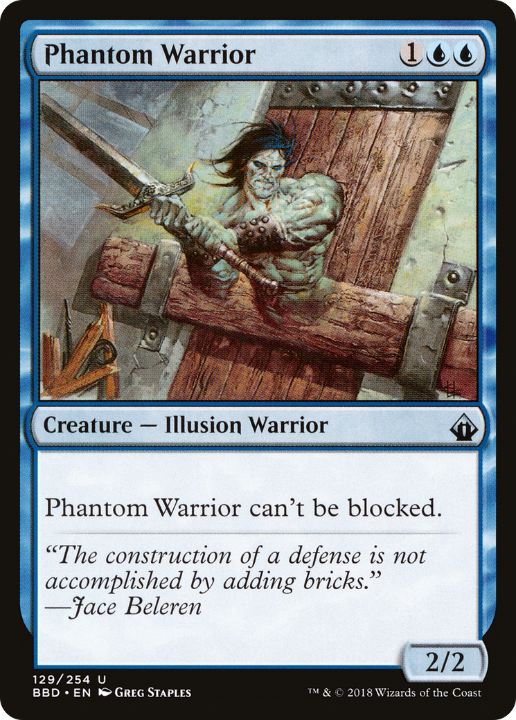 Phantom Warrior [Battlebond] Foil
