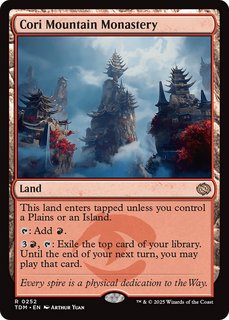 Cori Mountain Monastery (252) [Tarkir: Dragonstorm]  Foil