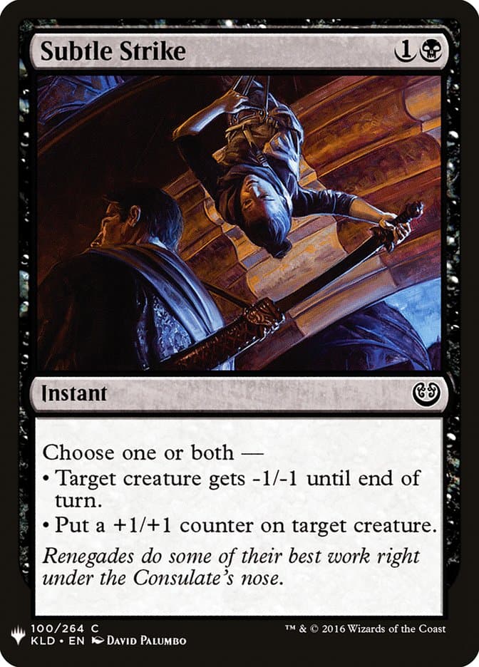Subtle Strike |  (KLD-100) [The List]