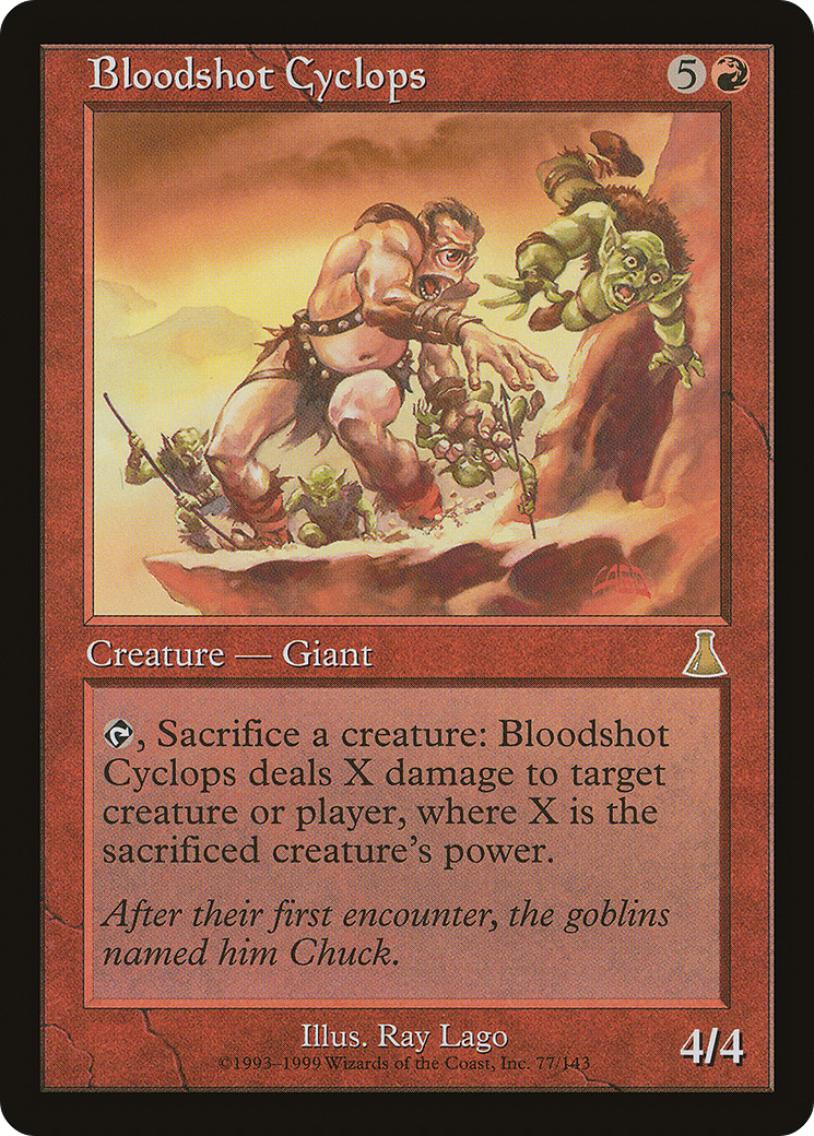 Bloodshot Cyclops [Urza's Destiny] Foil