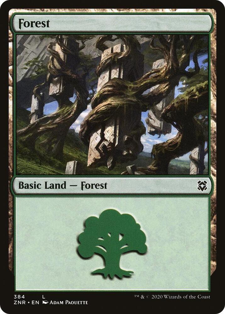 Forest 384 (Zendikar Rising) 