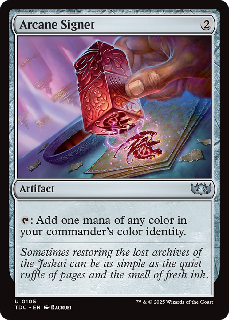 Arcane Signet (105) [Commander: Tarkir: Dragonstorm]
