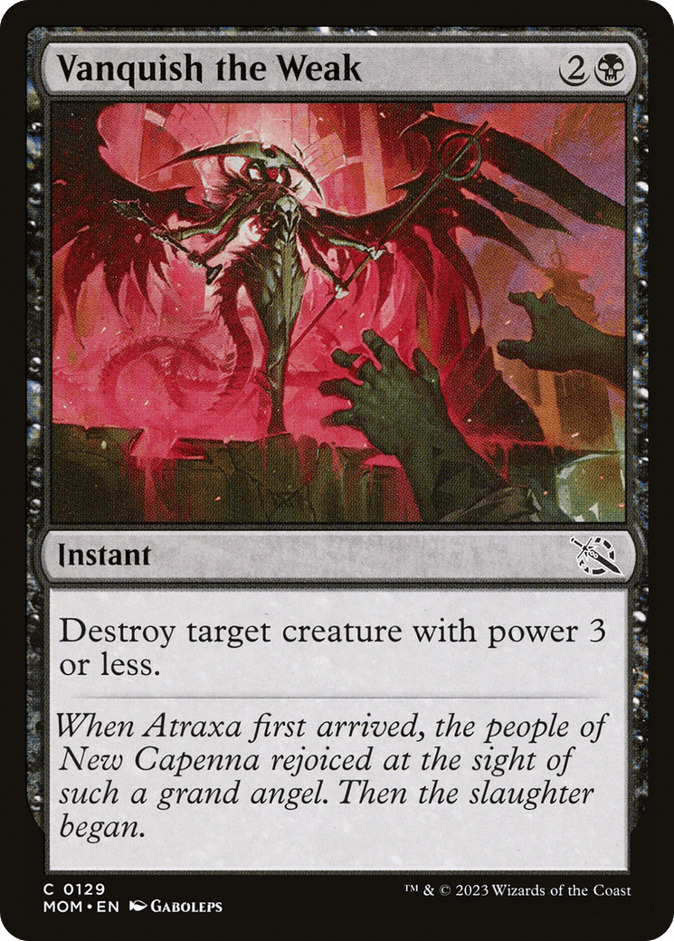 Vanquish the Weak [March of the Machine] Foil