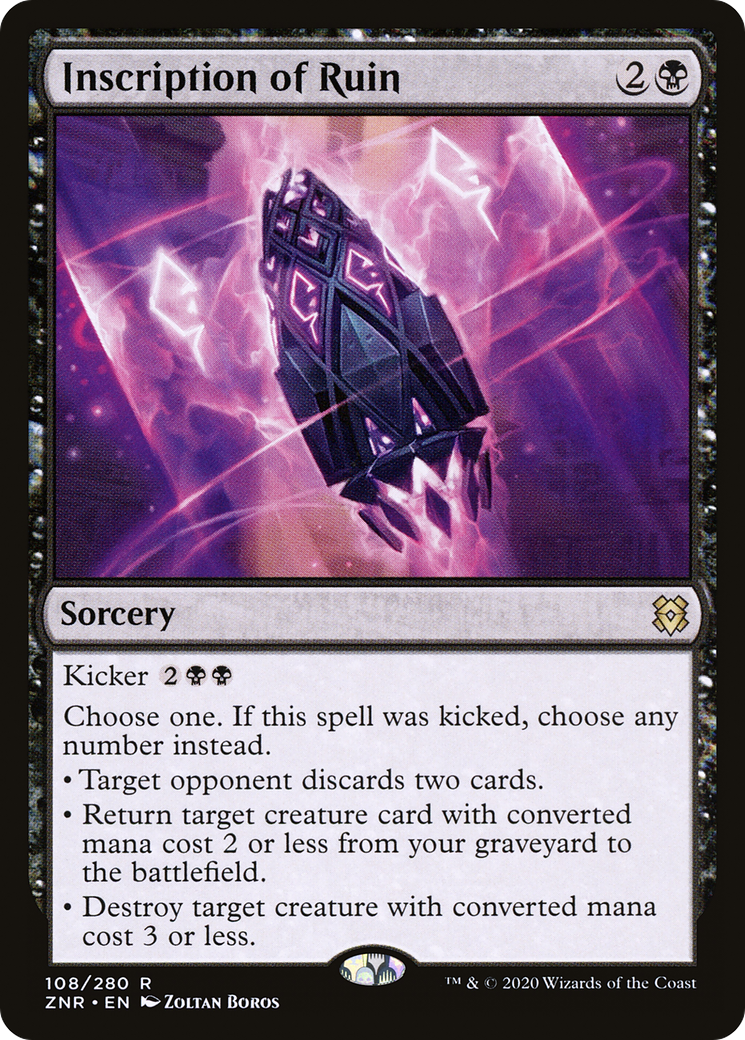 Inscription of Ruin [Zendikar Rising] Foil