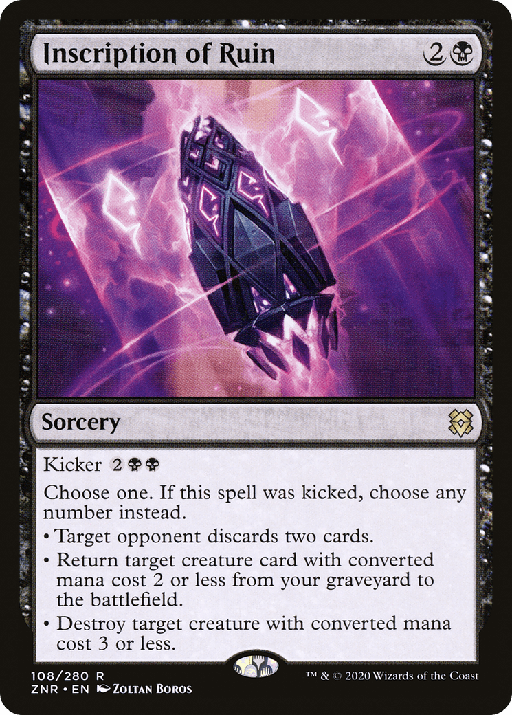 Inscription of Ruin [Zendikar Rising] Foil