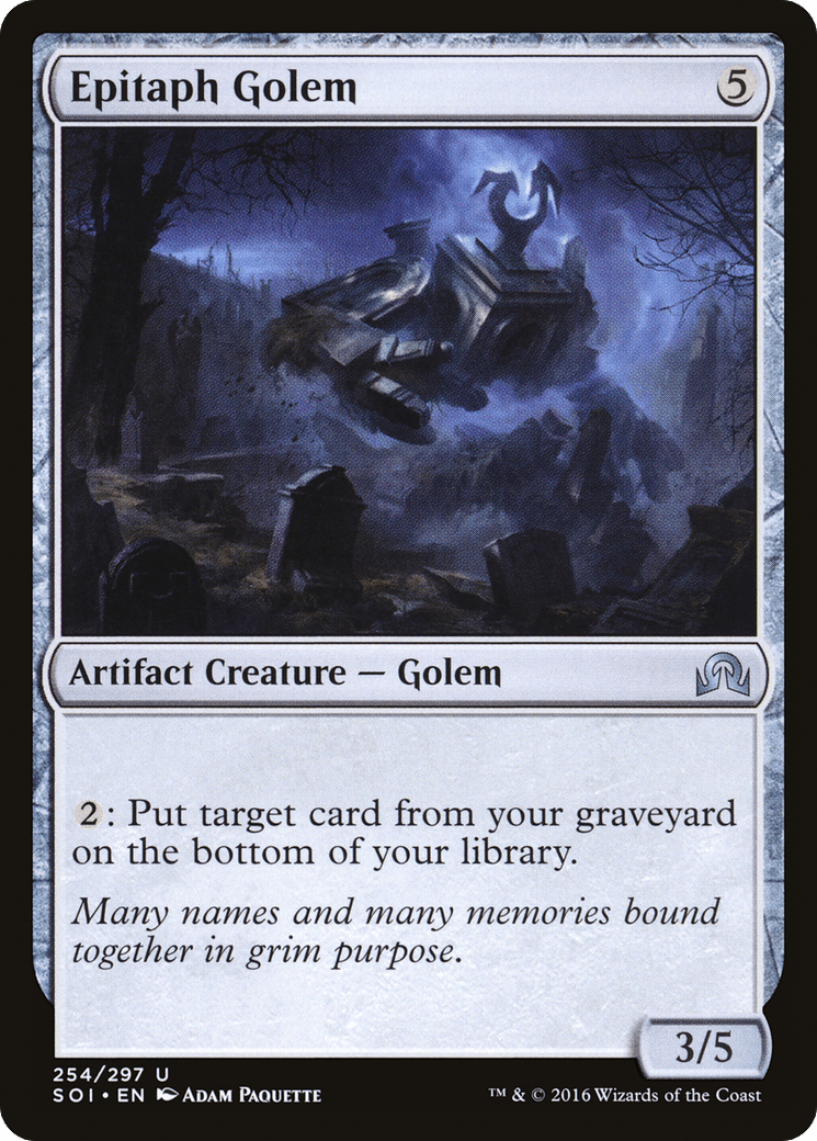 Epitaph Golem [Shadows over Innistrad] Foil