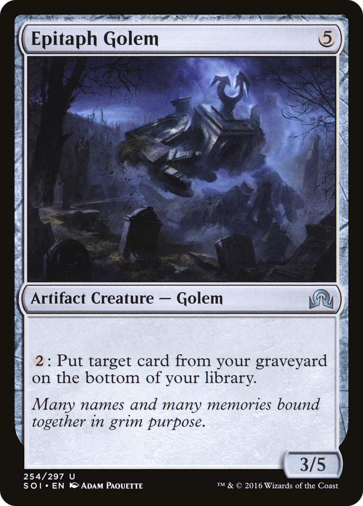 Epitaph Golem [Shadows over Innistrad] Foil