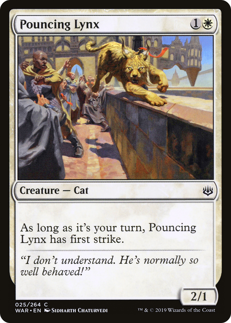 Pouncing Lynx [War of the Spark] Foil