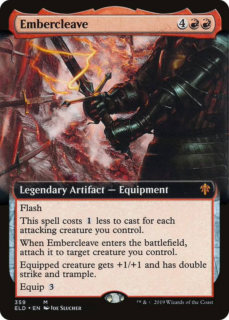 Embercleave (Extended Art) [Throne of Eldraine] Foil