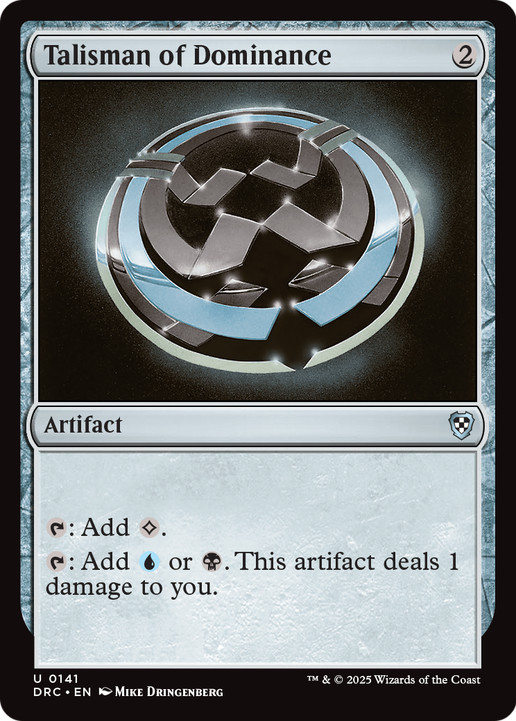 Talisman of Dominance (-141) [Commander: Aetherdrift]