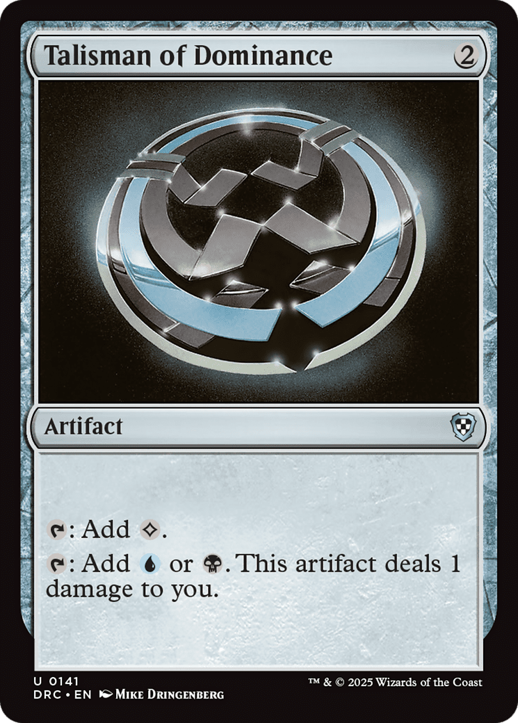 Talisman of Dominance (-141) [Commander: Aetherdrift]