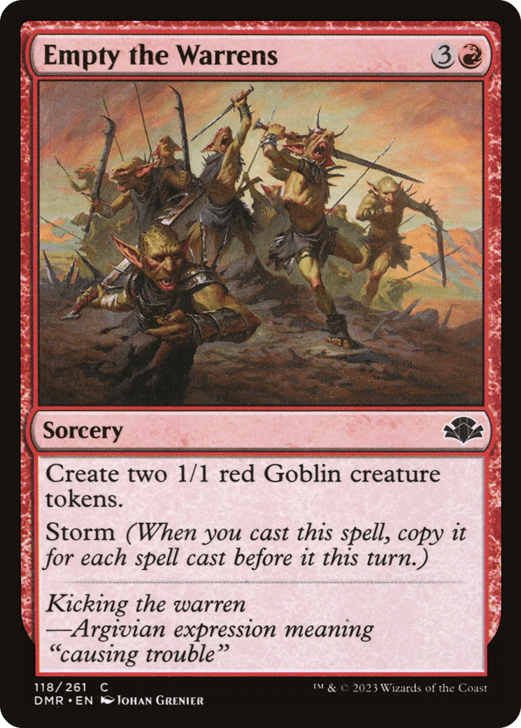 Empty the Warrens [Dominaria Remastered] Foil