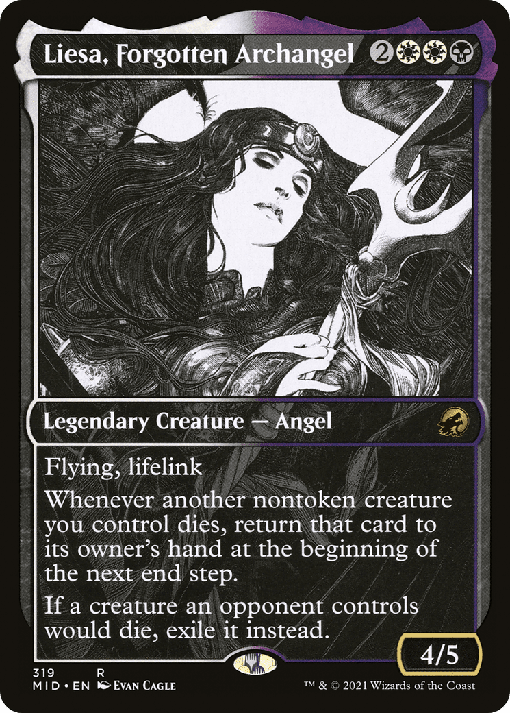 Liesa, Forgotten Archangel (Showcase Eternal Night) [Innistrad: Midnight Hunt] Foil