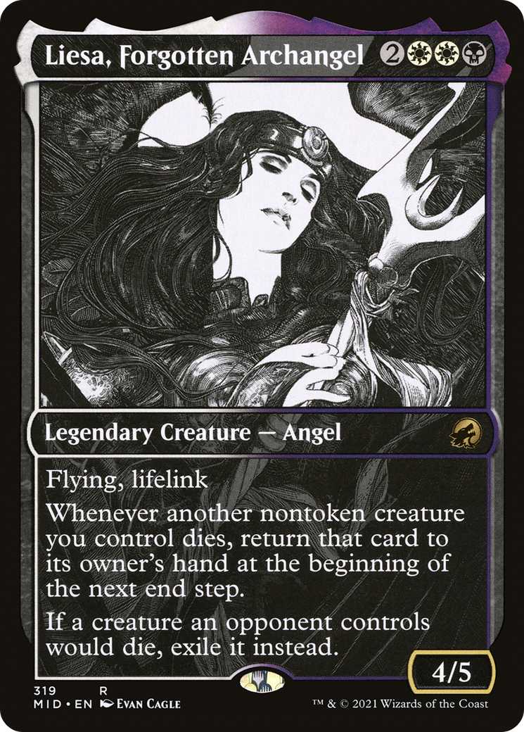 Liesa, Forgotten Archangel (Showcase Eternal Night) [Innistrad: Midnight Hunt] Foil
