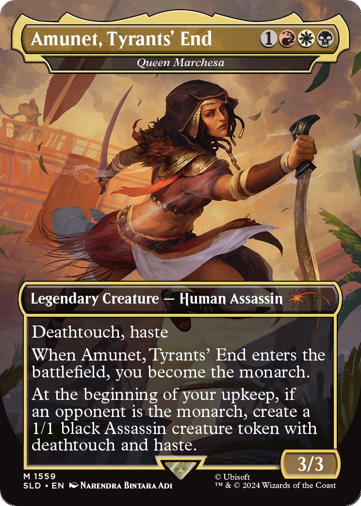 Queen Marchesa (SLD-1559) - Secret Lair Drop / Amunet, Tyrants' End (Borderless) Foil