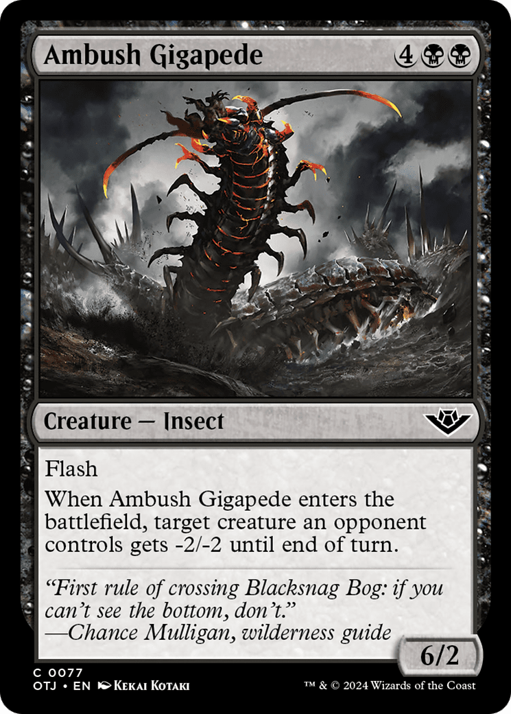 Ambush Gigapede [Outlaws of Thunder Junction] Foil