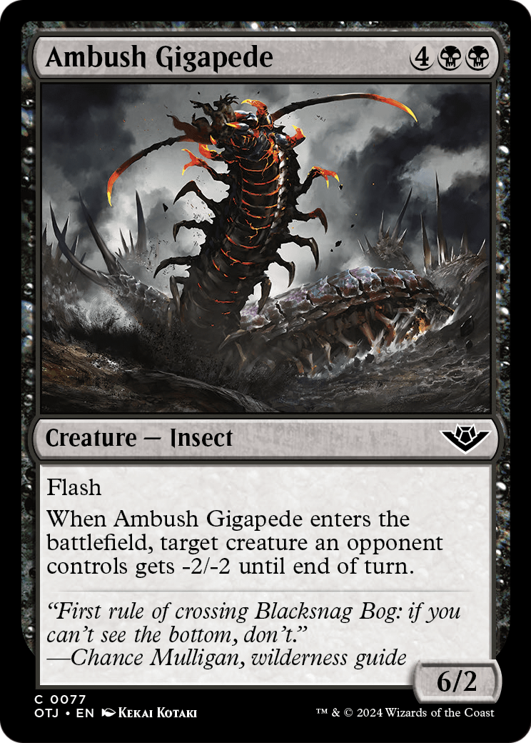Ambush Gigapede [Outlaws of Thunder Junction] Foil